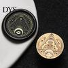 Custom Wax Seal Head Vintage European Magic Themed Stamp Head, Solid Brass Exquisite Creative Gift Packaging Engraved Sealing for Journal Envelope