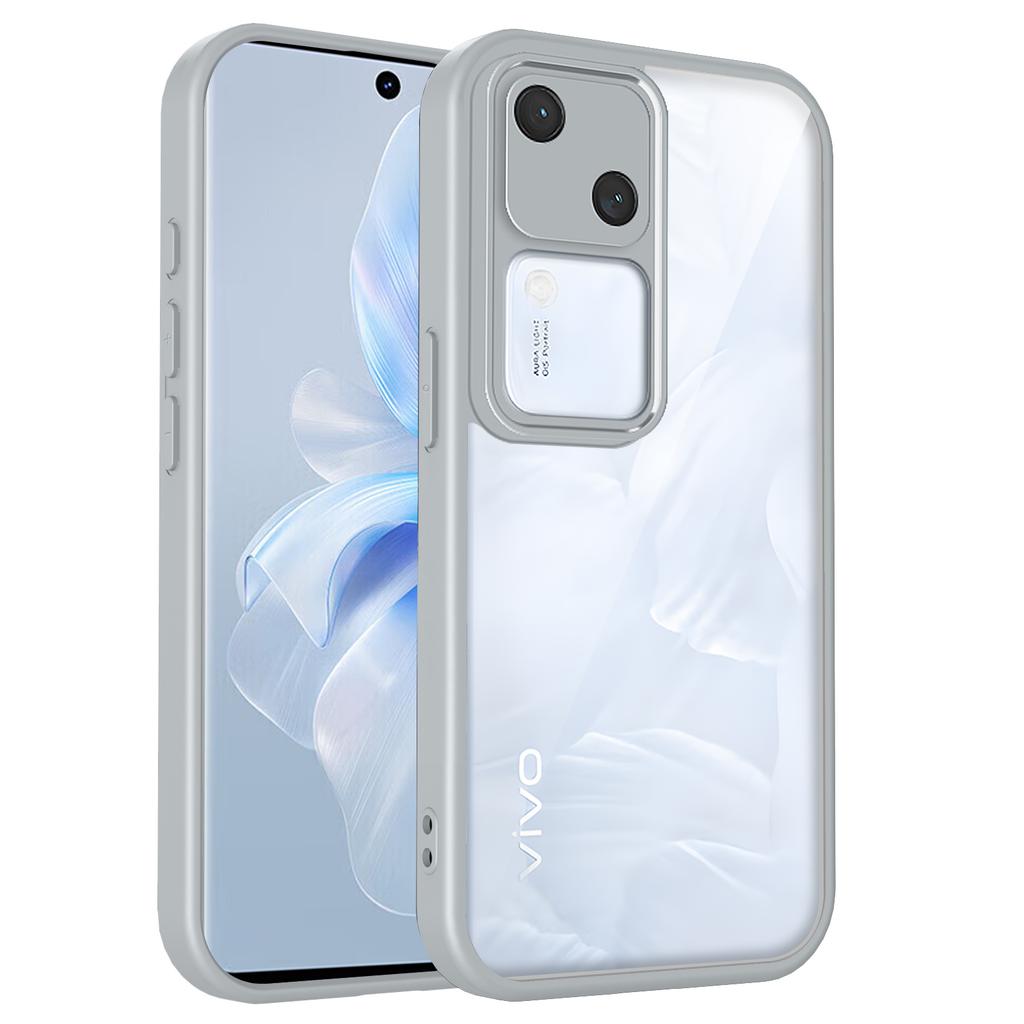 Vivo V30 5G V2318 Case Air Cushion Shockproof Silicone Bumper Clear Matte Back Cover Hard Phone Case for Vivo V30 VivoV30 2025