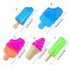 Freezable Dog Squeak Toy TPR Chew Popsicles Shape Toy with Squeaker Ice Lolly Squeak Sound Toy Popsicles
