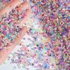 Transparent Iridescent DIY Beading Accessories: Dyed Core Rice Glass Seed Beads for Cross Stitch