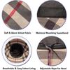 Karierte Tartan Eimerhüte Für Damen Vintage Rollbare Fischer Sonnenkappe