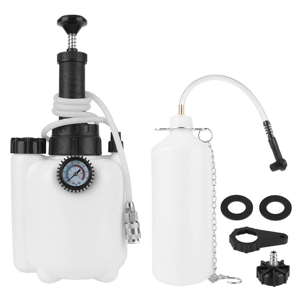 High Pressure Gauge Truck Oil Change 3L Pump With Oil Hose Adapter Automobile Brake Fluid Suction Hand Tools Car Brake BleedingGood product
