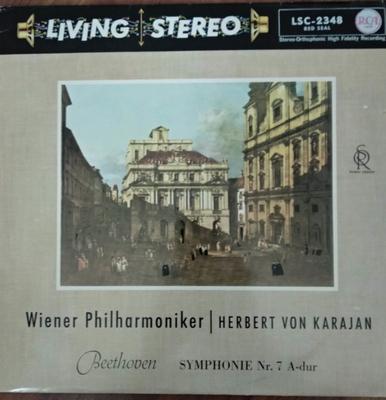 LP-Schallplatte WIENER PHILHARMONIKER HERBERT VON Symphonie Nr. 7 ADur LSC2348 RCA Victor Rot 1959 Deutschland Klassik Gebraucht