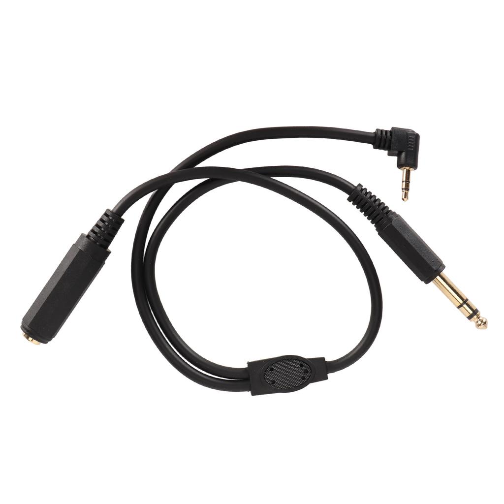 6,35mm Stereo Y Rozbočovací kabel 6,35mm Stereo Samice Jack na 6,35mm Dvoukanálový Samec a 3,5mm Samec