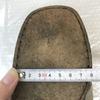 Italy COACH Signature Leather Clog Mule 6.5B 23-23.5 Gray Handmade(USED)