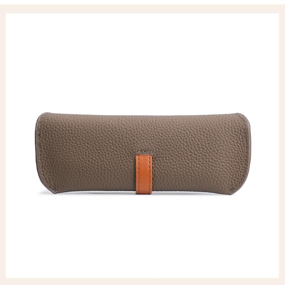Ins Glasses Storage Bag Pu Sunglasses Pouch Portable PU Leather Glasses Bag  Travel