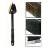 Copper Wire Bristles BBQ Cleaning Brush 3in1 Barbecue Cleaner Cleaning Brush  Outdoor Bbq