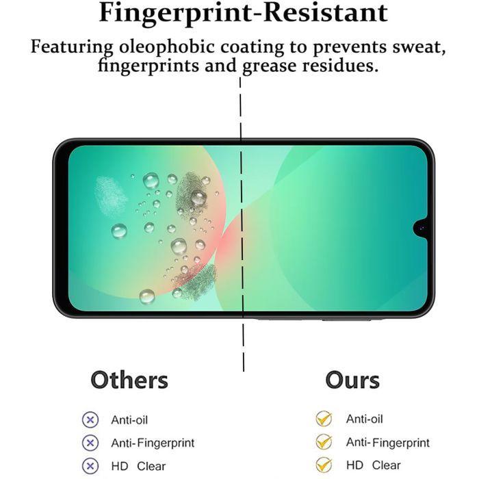 Verre Trempé pour Samsung Galaxy A26 5G - Installation Facile Anti-Rayures 9H Résistant Transparent Pack de 2