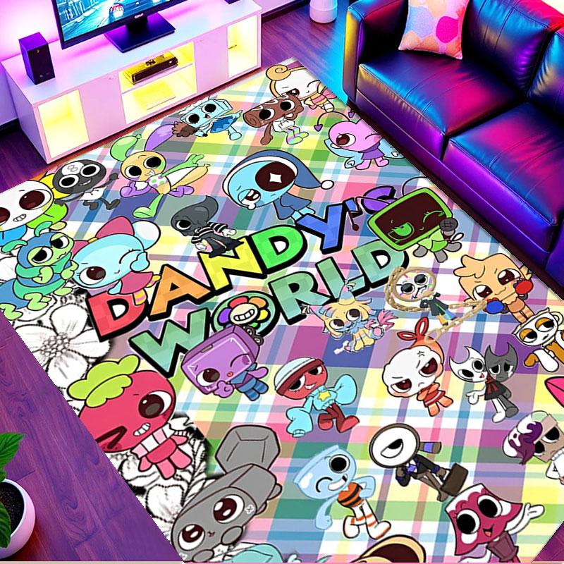Dandy's World Print Rug, Washable Floor Carpet, For Entryway Dorm Laundry Room Office Study, Home Decor Birthday Christmas Gift