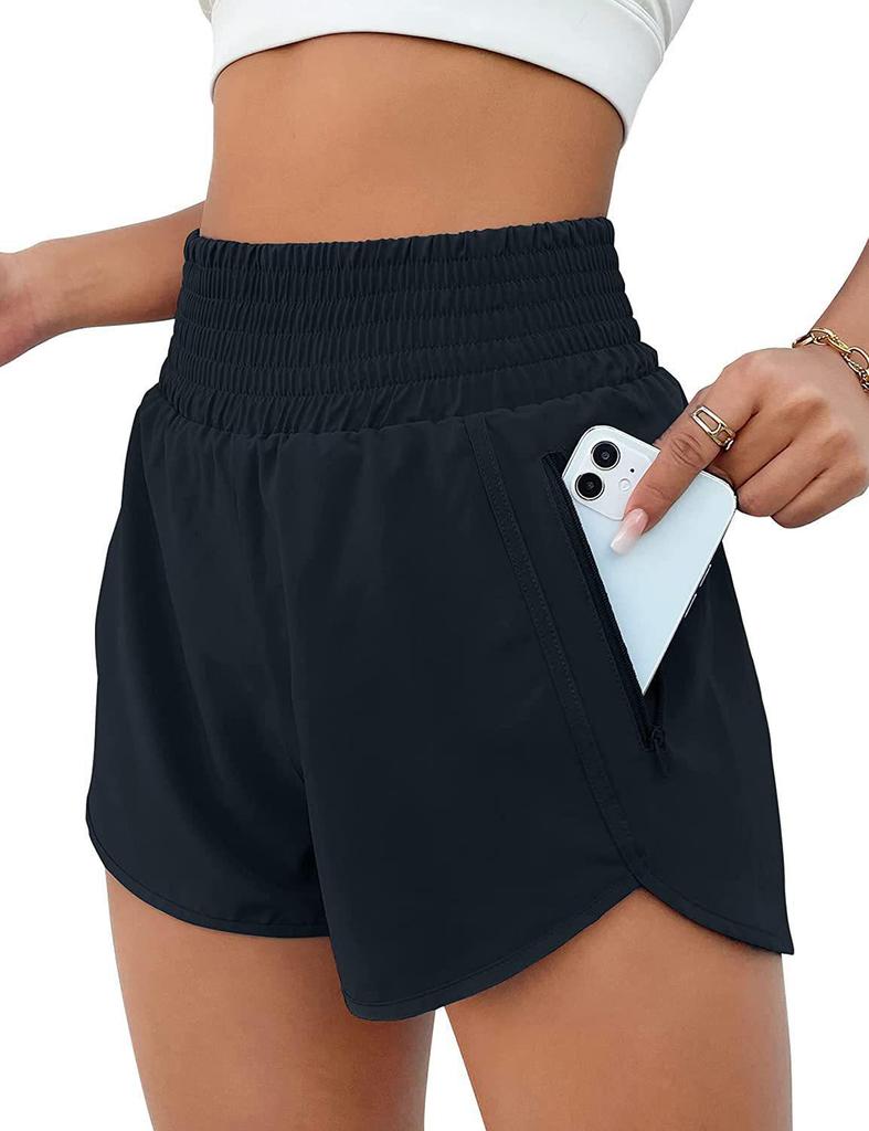 New Hot-Selling European Style High-Waisted Casual Yoga Running Shorts