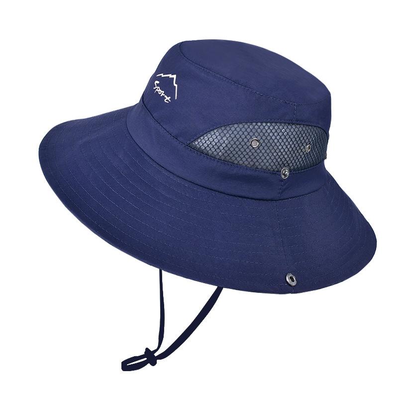 Summer Sun Hat Men's Outdoor Mountaineering Fishing Quick-drying Sun Protection Hat Breathable Big Eaves Bucket Hat