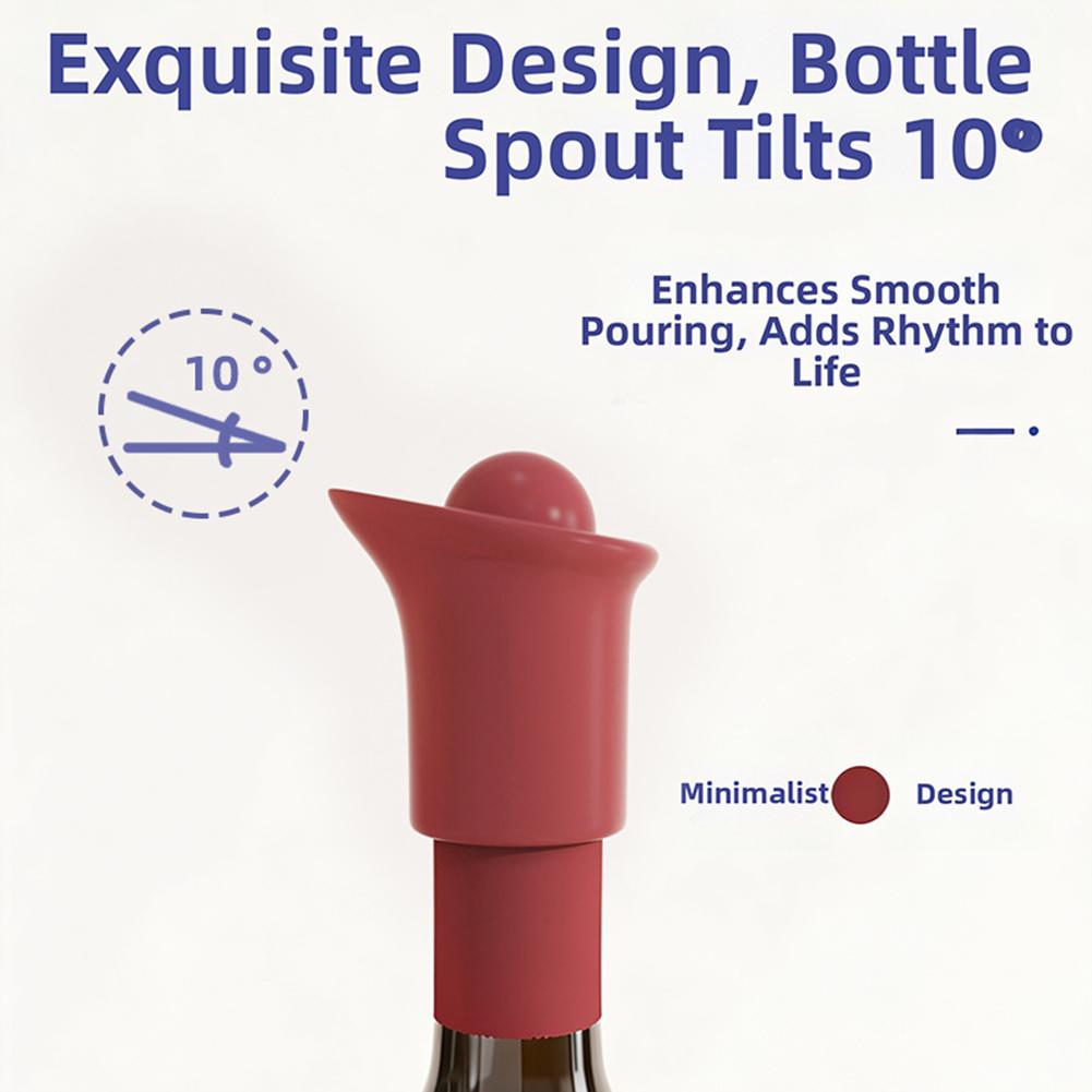 Champagne Silicone Wine Stoppers Leak-Proof Airtight Beer Soda Condiment Bottle Cap Food-Grade Silicone Dining Organization