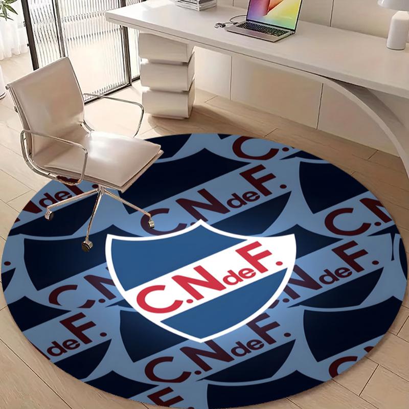 Personalized Club Nacional de Football Round Chair Office Rug - Perfect for Mat, Office Chair & More - Ideal Gift for Birthdays and Holidays