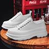 Canvas shoes boys muffin bottom short height increase board shoes trend breathable casual white shoes