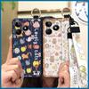 Soft case Anti-knock Phone Case For Realme C53/Narzo N53 Waterproof Wristband Phone Holder Cute Wrist Strap Kickstand