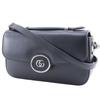 GUCCI Petit GG Shoulder Bag 739722 Double G 2WAY black leather Women Used