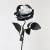 Fake Flower Black Silk Artificial Rose Flower Halloween Gothic Dark Flowers For Wedding Home Party Decor Simulation Flowers