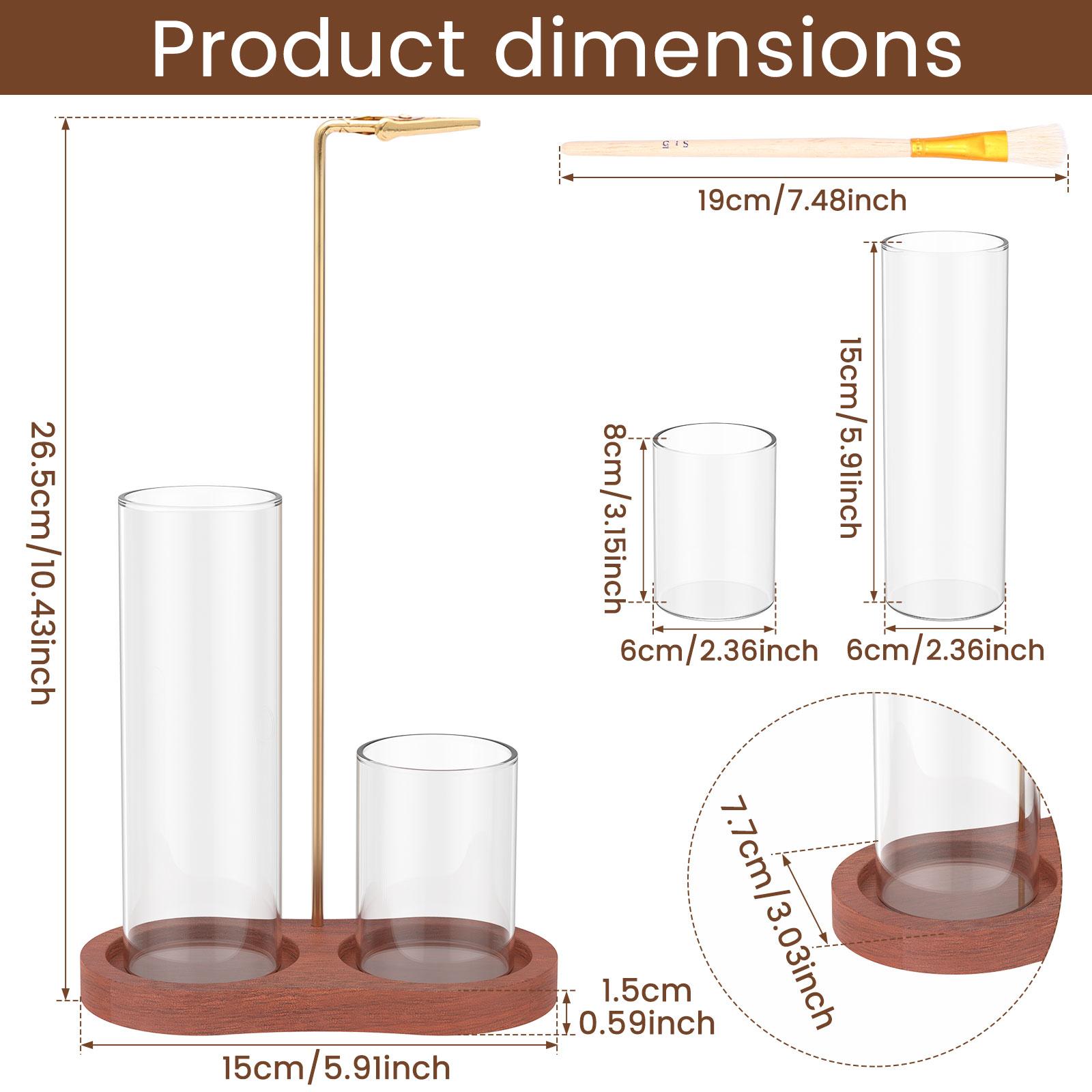 

2 In 1 Incense Holder for Sticks Anti-Ash Flying Incense Burne with Glass Ash Catcher and Sticks Organizer for Yoga Home Decor