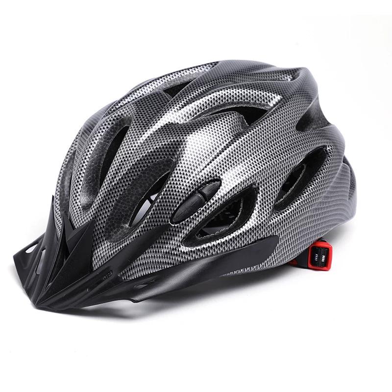 Bicycle Helmet with Light Integrated Mountain Highway Bicycle Cycling Helmet Men and Women Ultra Light Luminous Headlight and Rear Light