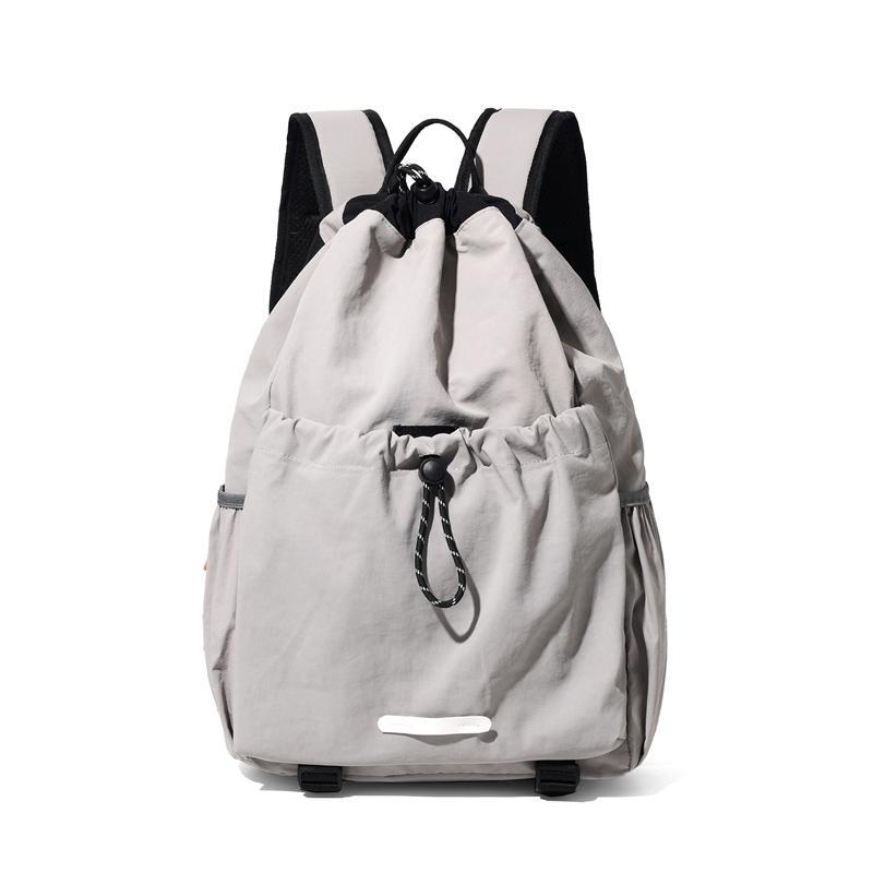 Schoolbag Outdoor Sports Backpack Men's and Women's Lightweight Waterproof Drawstring Mountaineering Travel College Students Class School Bag Computer
