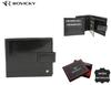 Large Leather Men's Wallet with Snap Closure - Rovicky