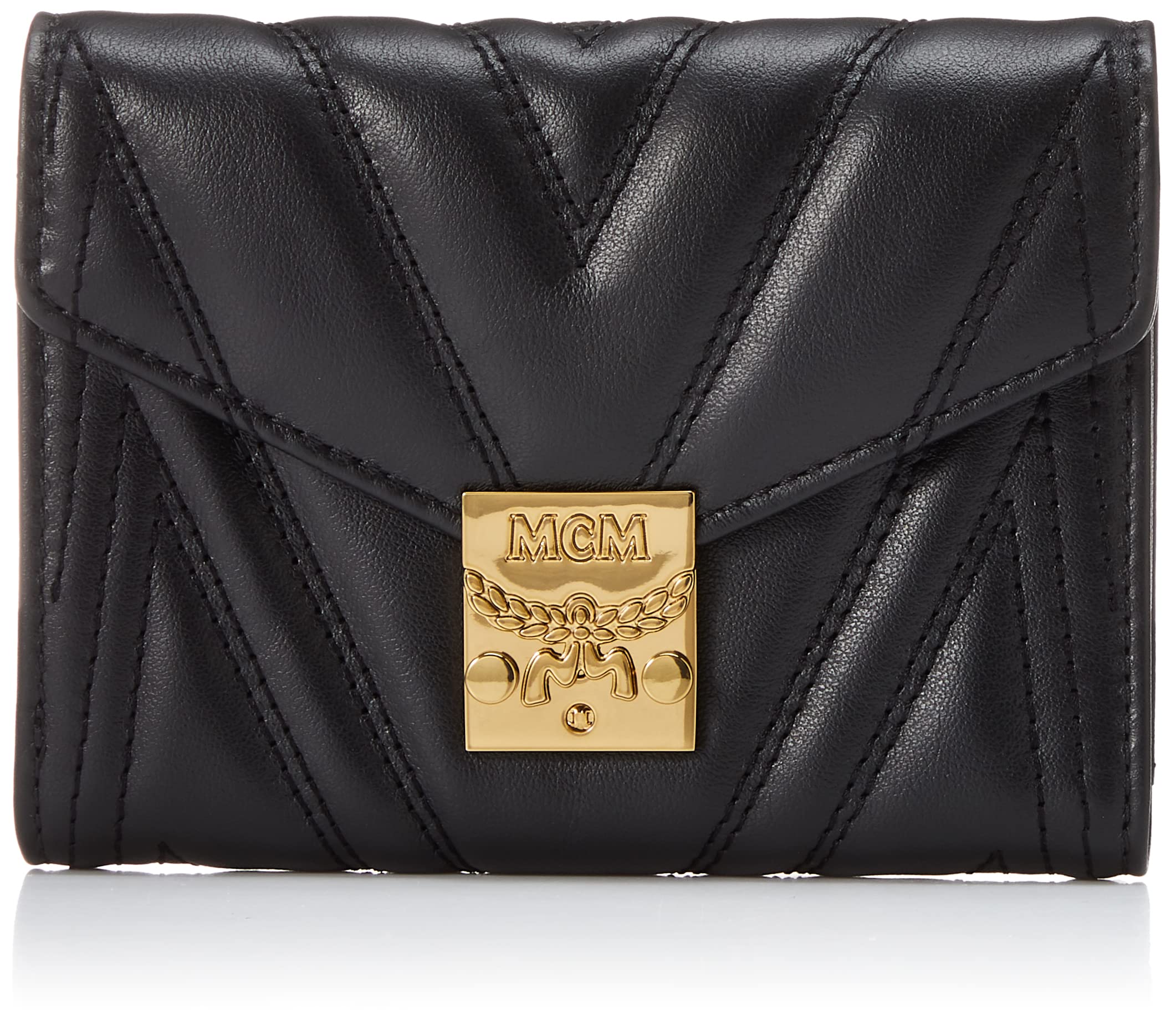 

MCM MYS8APA83 Black Women s Tri-fold Wallet, [Product Code]