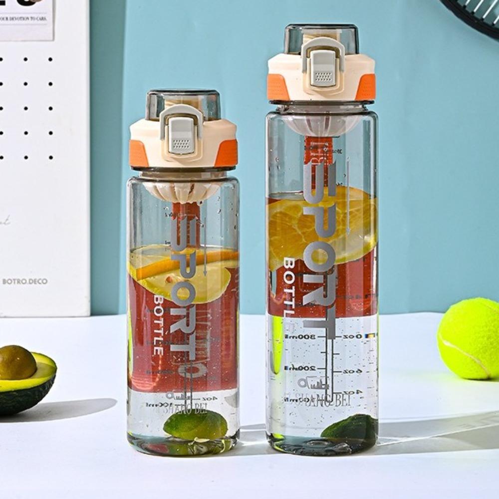 Portable 800/1000ML Sports Water Bottle Plastic Large Capacity Water Jugs Lightweight Leakproof Travel Kettle