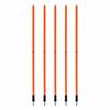 5 Pieces PVC Training Marker Pole Sturdy for Obstacle Courses, Sports Teams