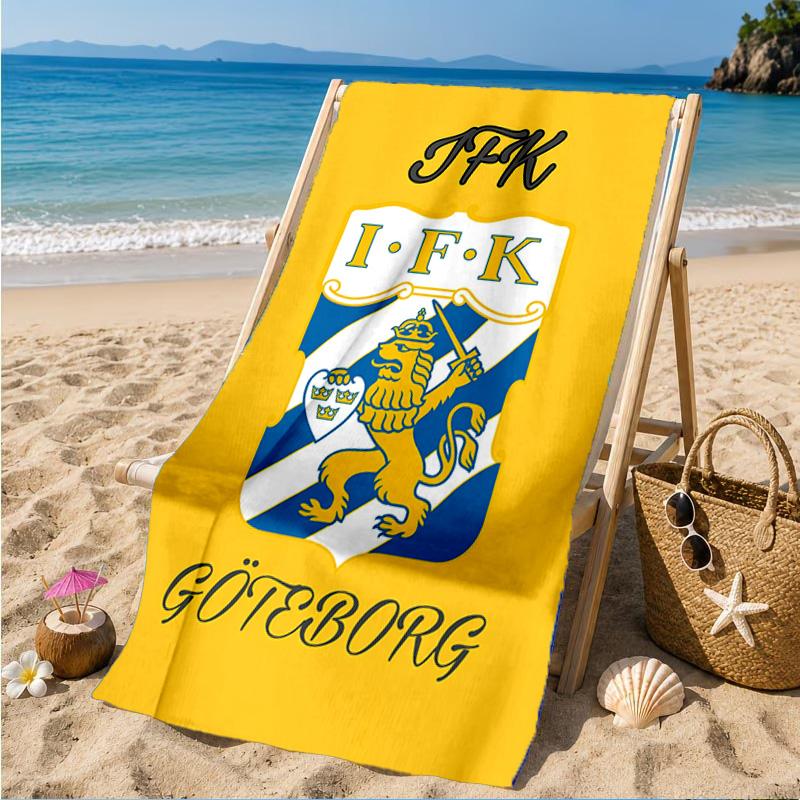 Ifk Lion Crest Emblem Beach Towel, Quick-drying, Easy to Care for, Suitable for Both Fitness and Beach Vacations,Sports Essential