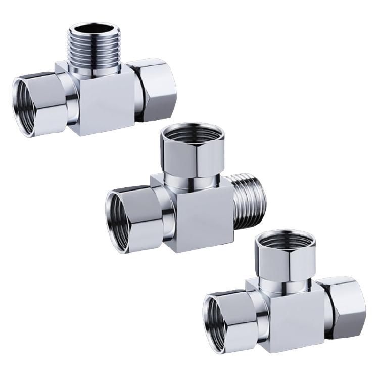 Metallrohrfitting Verdickung Wasserrohrverbinder Schwerlast-T-Stücke Rohrfitting für Heim- und Industrie-Sanitärbedarf