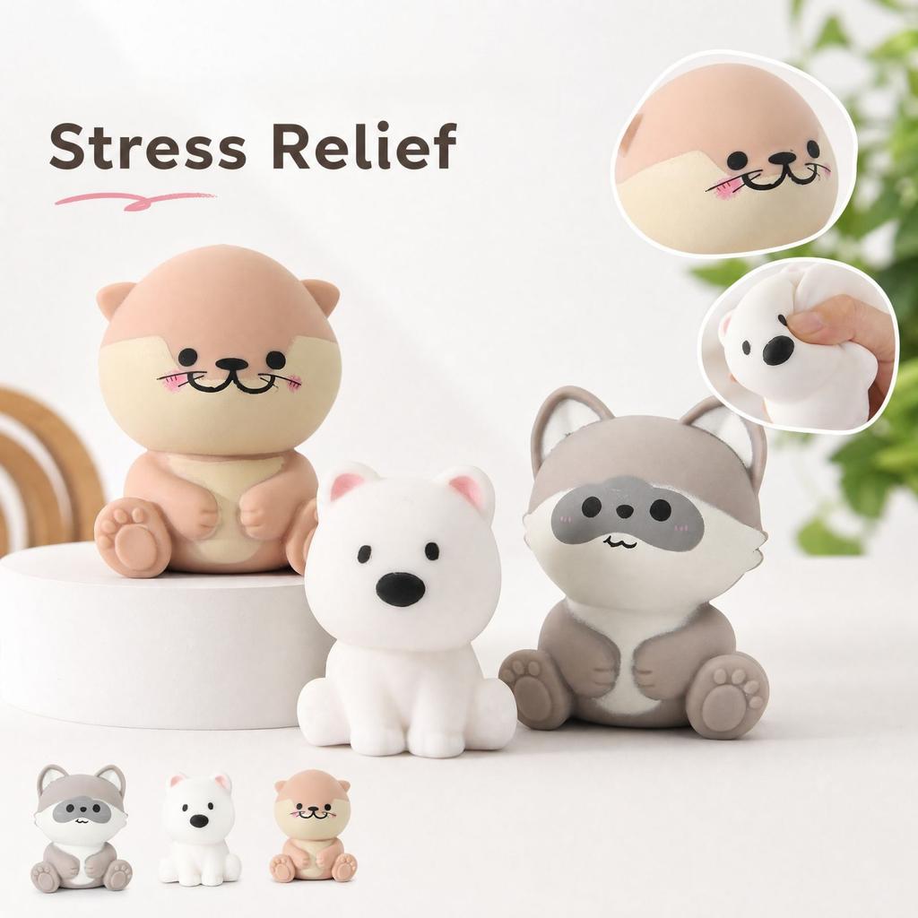 Slow Rising Toy with Soft Cute Texture, Sensory Toy for Kids and Adults