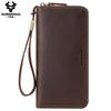 Humerpaul Pánská kožená peněženka Long Wallet Clutch Bag Taška na mobilní telefon