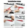 Car 4pcs Antis-scratch Protective Sticker Body Bumper Anti-collision Protection Door Rearview Mirror Edge Guard Rubber Strip Interior Mirrors 6