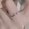 Ventfille   Copper Zircon Butterfly Ring For Women Fresh Luxury Aesthetic Elegant Austere Jewelry Gift Dropshipping
