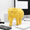 Resin Elephant Sculpture Luck and Wealth Symbol For Desk and Cabinet Decors