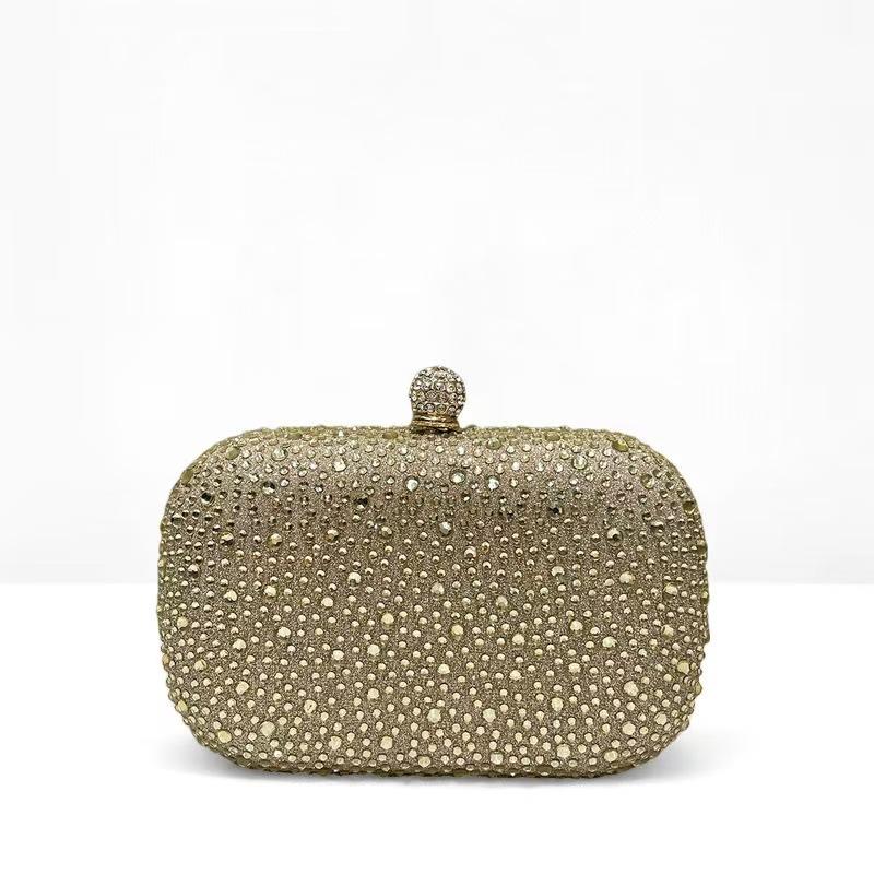 Ruby Rhinestone Wallet Mini Luxury Women Box Evening Bag Elegant Formal Party Fashion Shiny Handbag Crystal Clutch