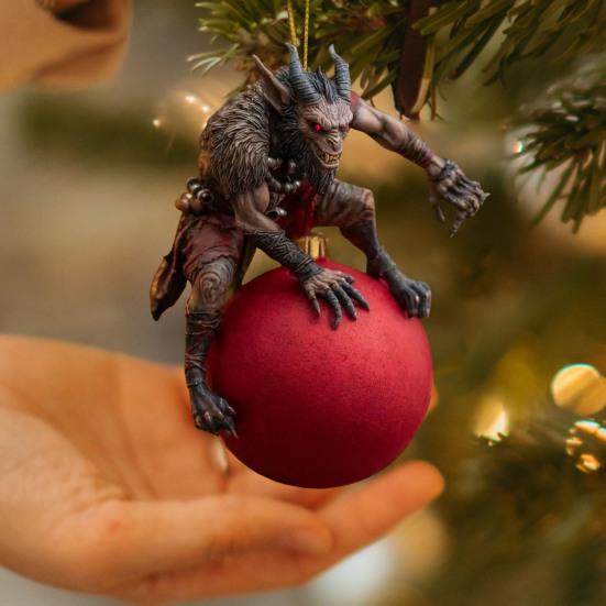 Christmas Ornaments Scary Folklore Xmas Tree Hanging Decoration Horror 2D Acrylic Ornaments for Xmas Tree Holiday Party Decoration