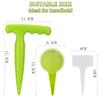 5-Speed Adjustable Fluorescent Green Garden Tool Set with Plastic Hole Puncher