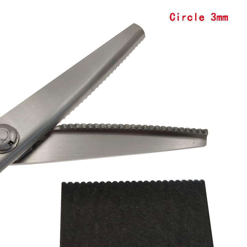 Nożyczki krawieckie ze stali wysokowęglowej z uchwytem z tworzywa sztucznego do szycia 23,5 cm zygzakowate, ręcznie robione, nożyczki do krojenia tkanin, nożyczki ząbkowane