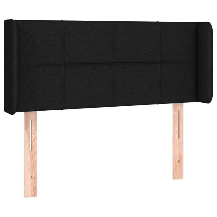 3123212 vidaXL LED Headboard Black 83x16x78-88 Cm Fabric