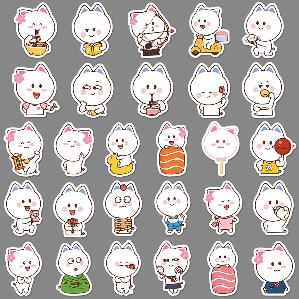 53 Cartoon Tao Xiaoxian Emoticon Pack Cute Suitcase Laptop Self-adhesive Waterproof Graffiti Stickers