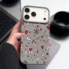 Full-Coverage Christmas Pattern iPhone Case for iPhone 17 16 15 14 Fro Max 13 Air - Festive Shockproof TPU Cover with PU Leather Texture