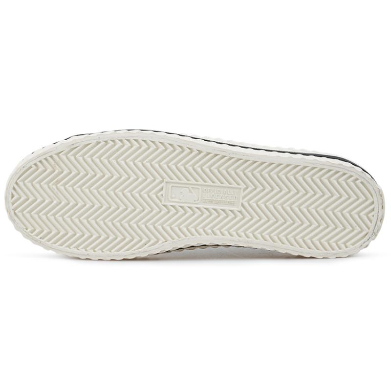 MLB Playball Cookie Shoes Slip Resistant, Abrasion Resistant, Breathable, Lightweight Low Top Canvas Shoes Unisex Black Sneakers 32SHP1111-50L