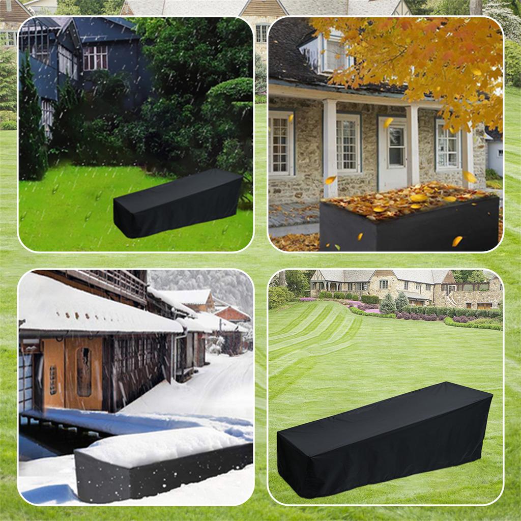 1/2Pcs Outdoor Garden Sunbed Cover Sun Lounger Cover Waterproof Garden Rattan Patio Lounge Chair Recliner Furniture Protector