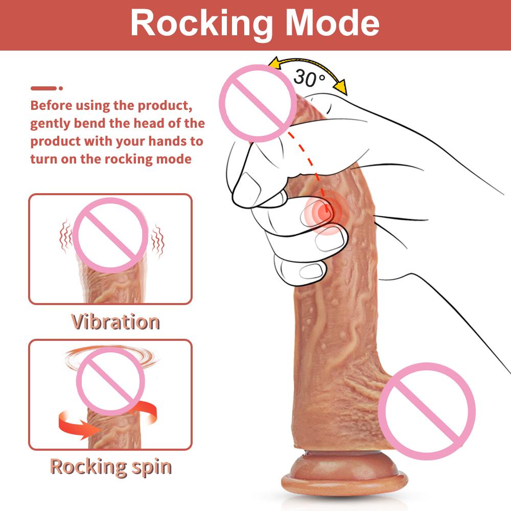 App Thrusting Heating Dildo For Women Realistic Penis Vagina G-spot Vibrator Female Masturbator Fake Dick Sex Toy For Women