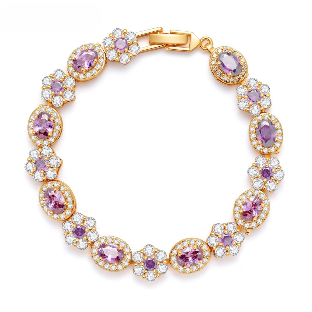 Gorgeous Dinner Bracelet Jewelry Zircon Inlaid Bracelet Atmospheric Bracelet