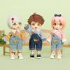 Ob11 Baby Coat Lapel Sweater One-shoulder Suspenders Set 1/12 Plain Body Doll Clothes Doll Accessories