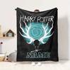 Custom Name Harry Potter Flannel Blanket Throw Blanket Soft Warm Sofa Bed Home Decor Unique Gift