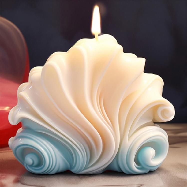 Conch Candle Siliucone Molds 3D Conch Candle Molds