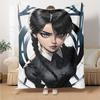 1pc Addams Family Wednesday3 Blanket, Gift, for Men and Women, Soft Blanket, Good for Sofa Bed Couch Travel, Lightweight Flannel Blanket